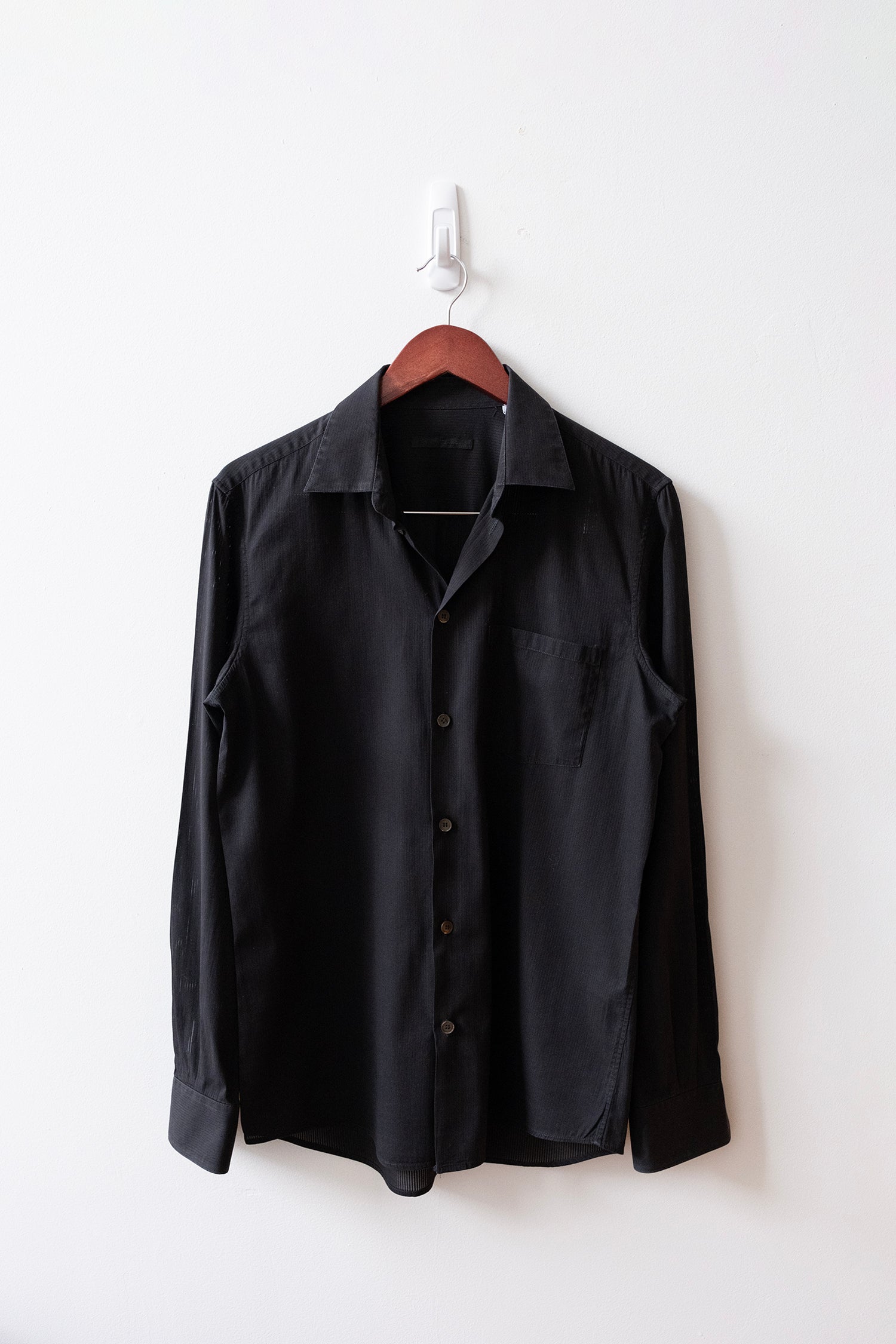 Helmut Lang 2000s Black Micro Stripe Shirt Chaperone Store Helmut Lang 2000s Black Micro Stripe Shirt Chaperone Store