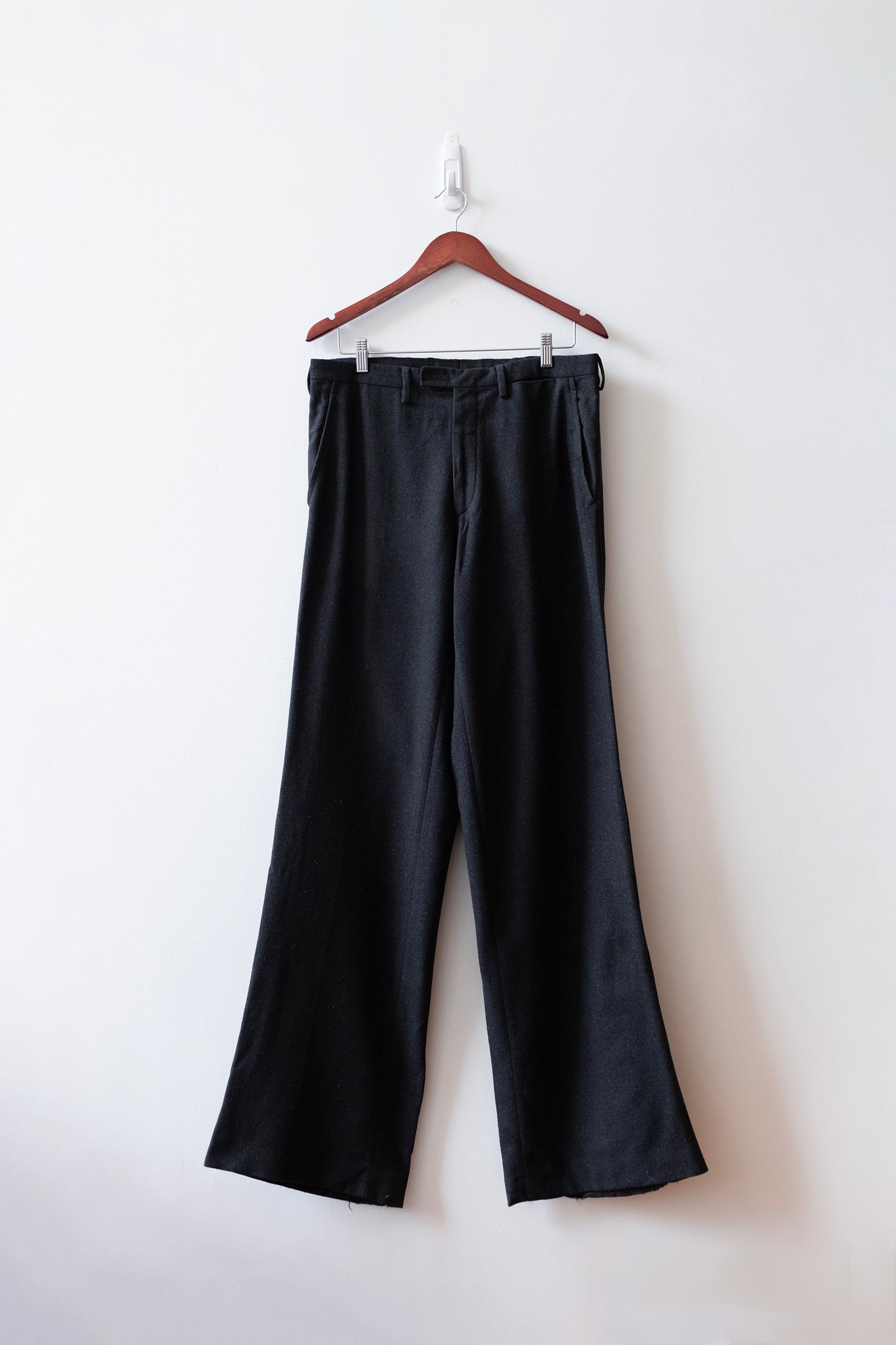 Vintage Prada 2000s Wool Blend Trousers with Velcro Details