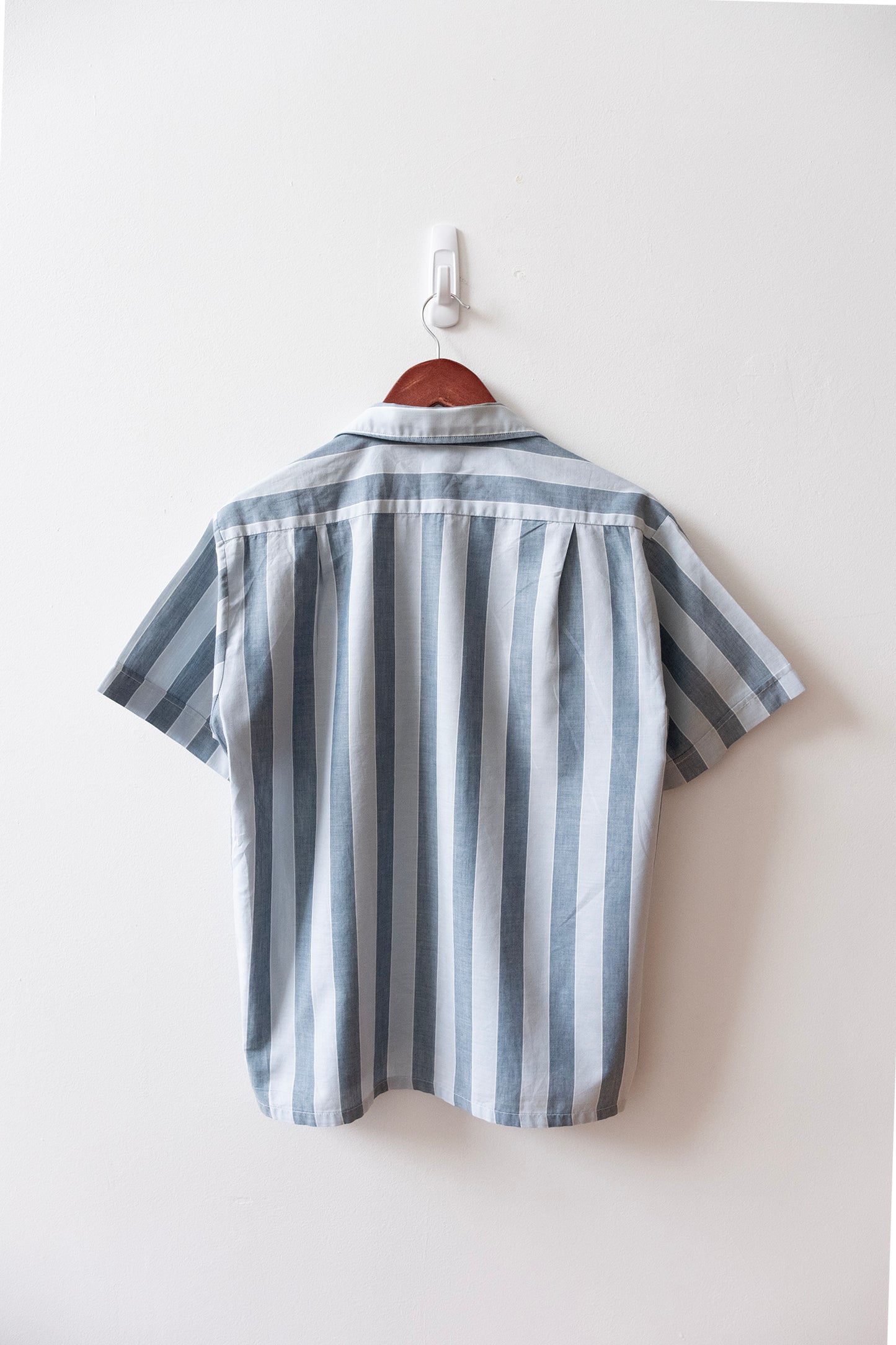 Vintage 1950s Striped Camp Collar Shirt