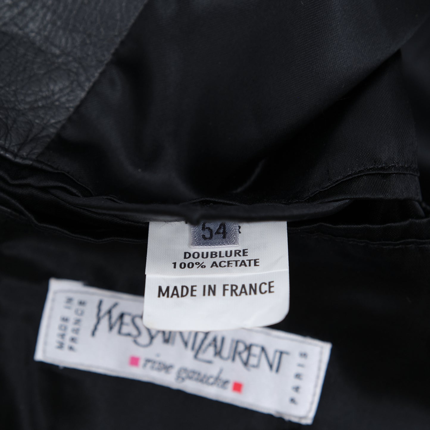 Hedi Slimane for Yves Saint Laurent Rive Gauche F/W 1999 Cropped Leather Jacket