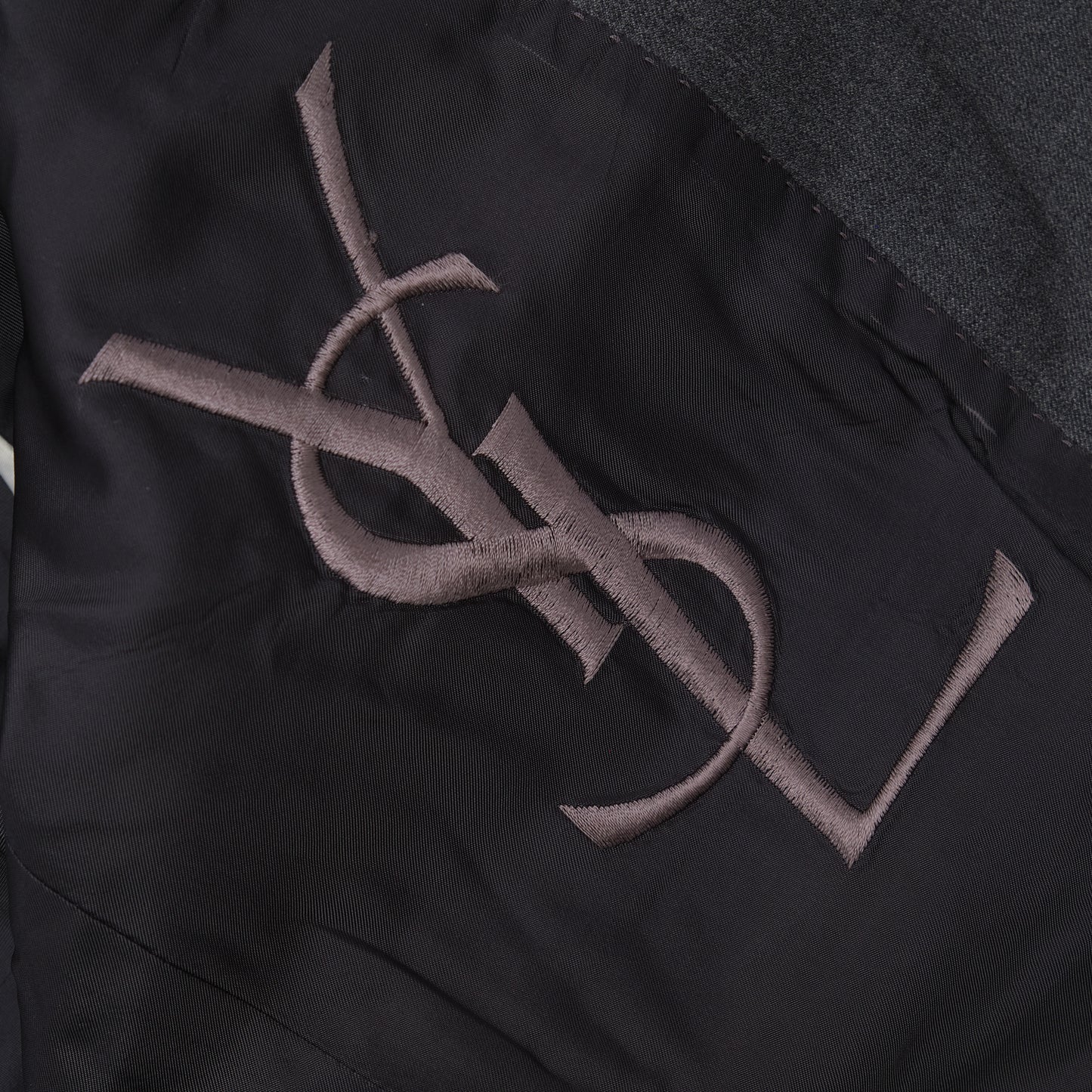 Tom Ford for Yves Saint Laurent 2000s Solid Blazer in Charcoal Grey