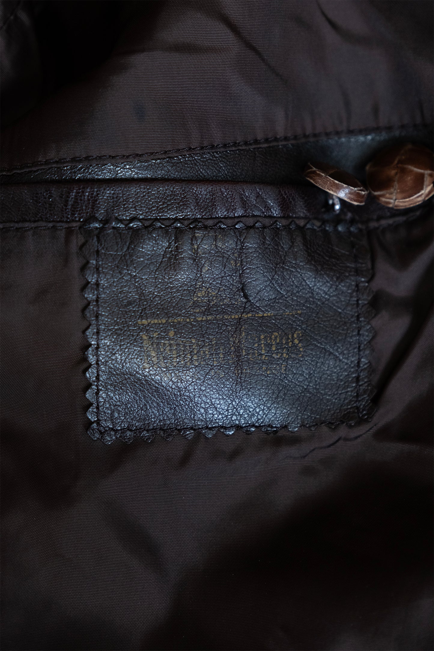 Vintage 1970s Neiman Marcus French Polished Leather Blazer