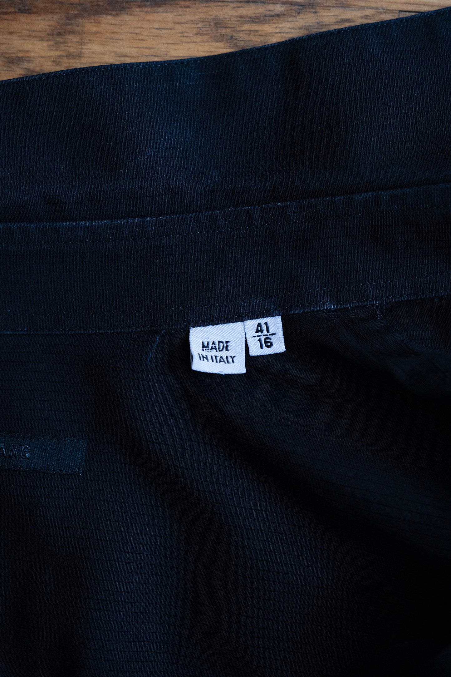 Helmut Lang 2000s Black Micro Stripe Shirt