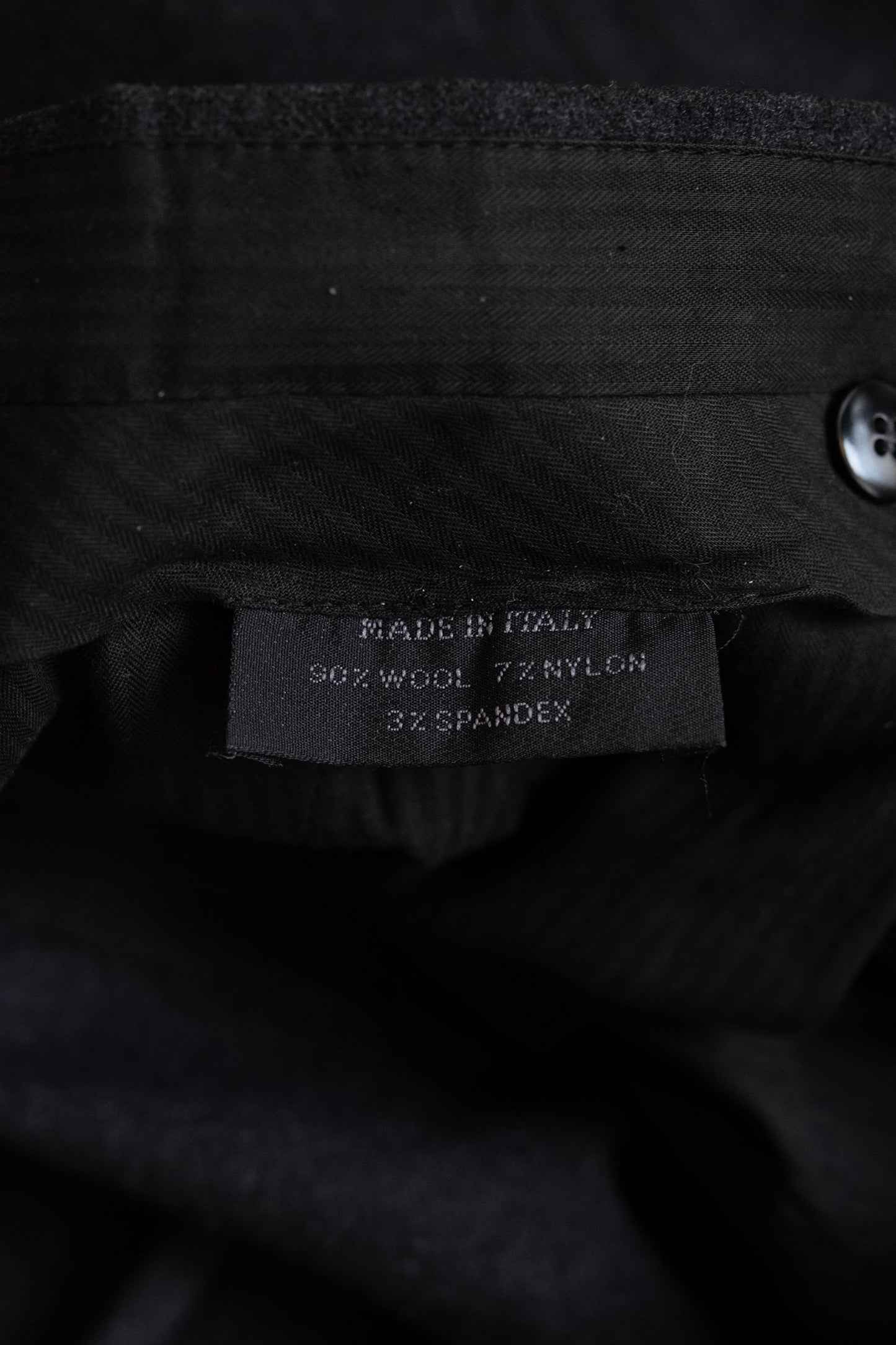 Vintage Prada 2000s Wool Blend Trousers with Velcro Details