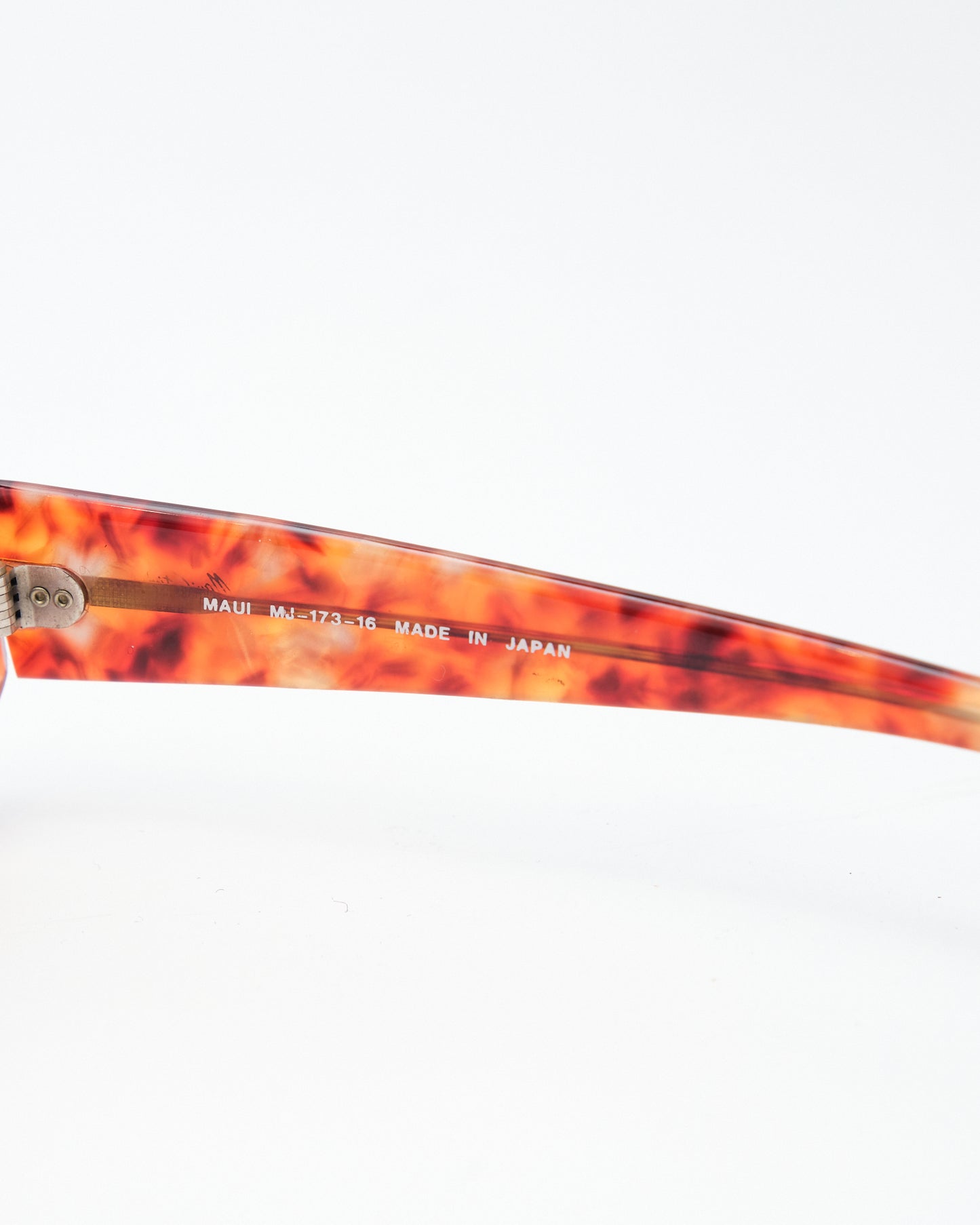 Vintage Maui Jim Reddish Orange Tortoiseshell Sunglasses