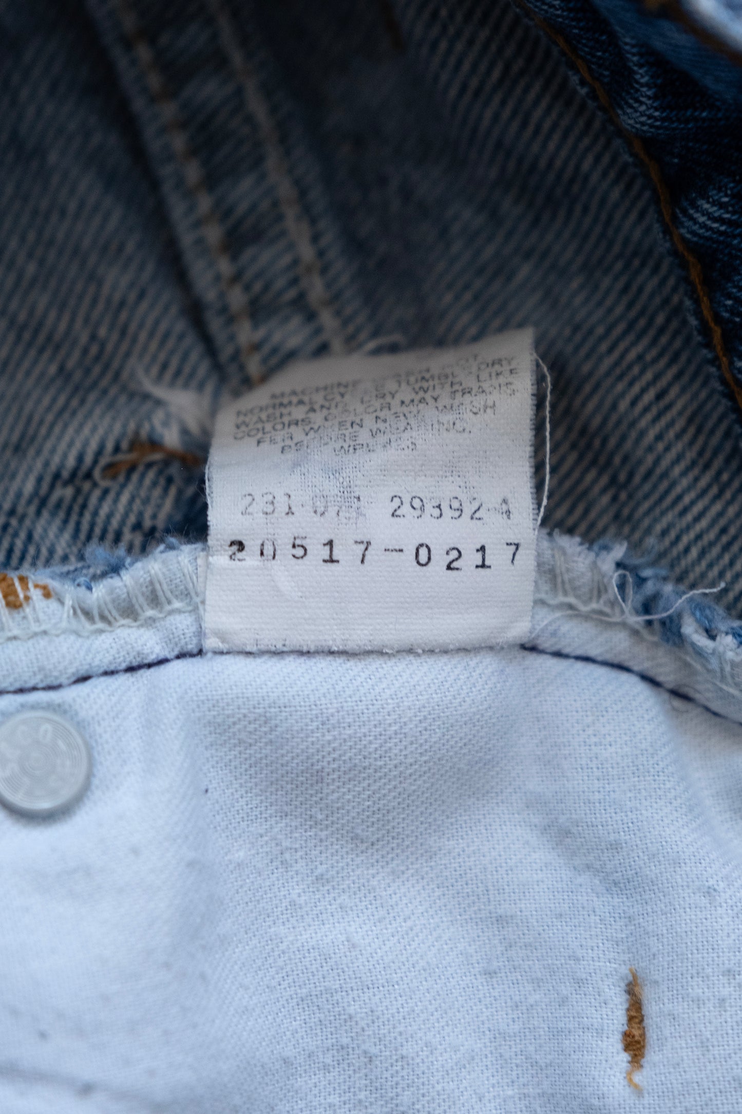 Vintage Levi's 1990s Orange Tab 42 Talon 517 Jeans