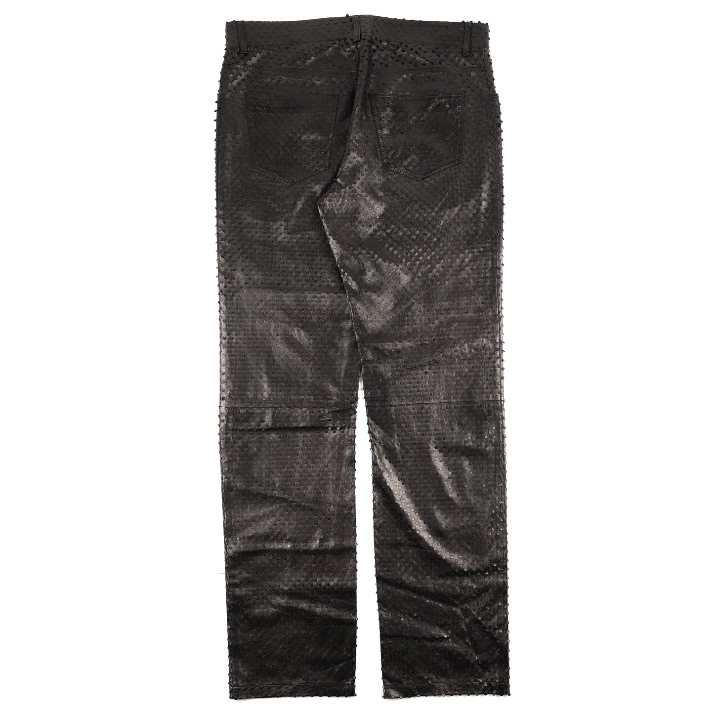Helmut Lang S/S 2002 Perforated Leather Trousers