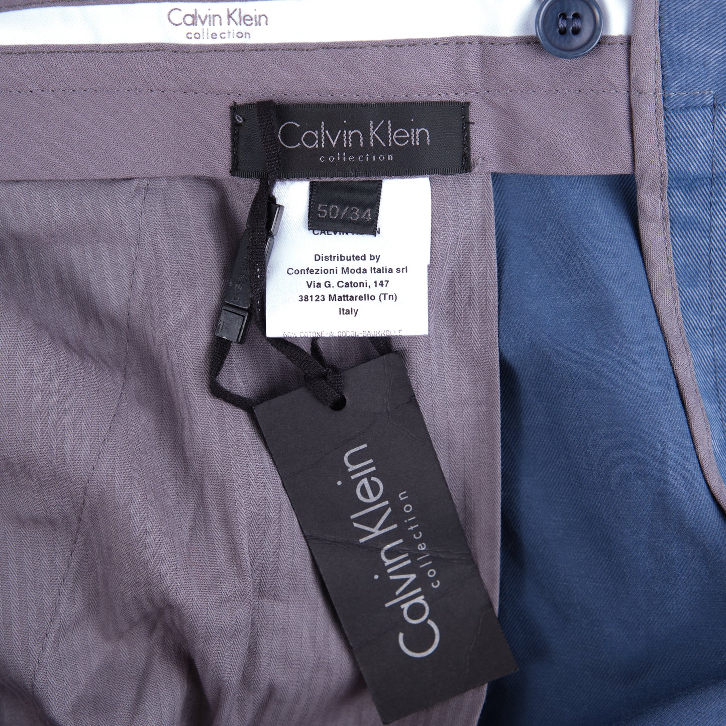Calvin Klein Collection 2000s Trompe L'Oeil Denim Trousers