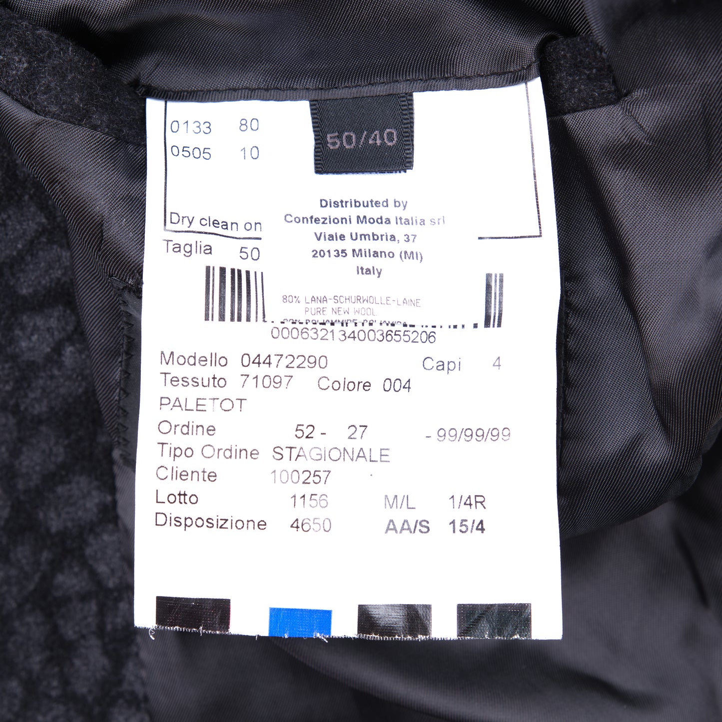 Calvin Klein Collection Printed Trompe L'Oeil Wool Jacket