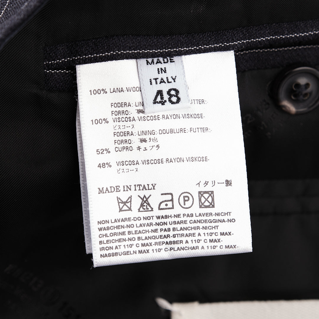 Martin Margiela F/W2006 (14) Double Vented Navy Chalkstripe Blazer