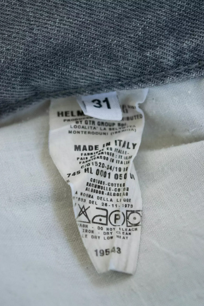 Helmut Lang 1999 Classic Cut Denim in Grey