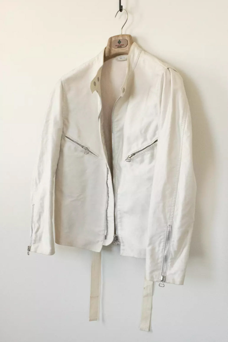 Helmut Lang FW 2000 Cotton Cafe Rider Jacket w Back Straps