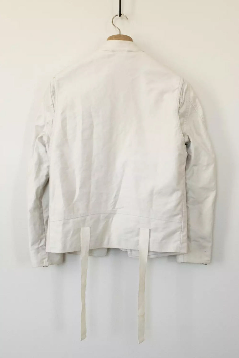 Helmut Lang FW 2000 Cotton Cafe Rider Jacket w Back Straps