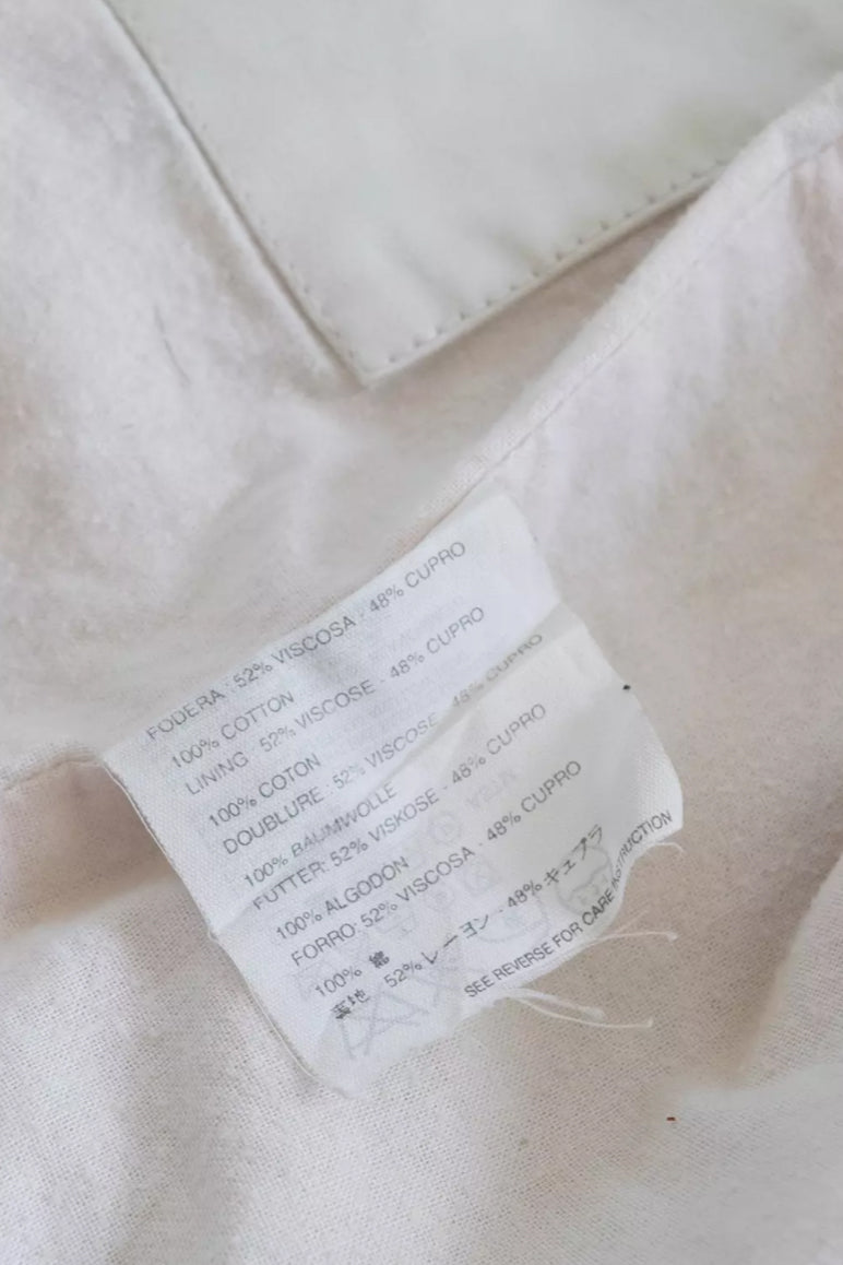 Helmut Lang FW 2000 Cotton Cafe Rider Jacket w Back Straps