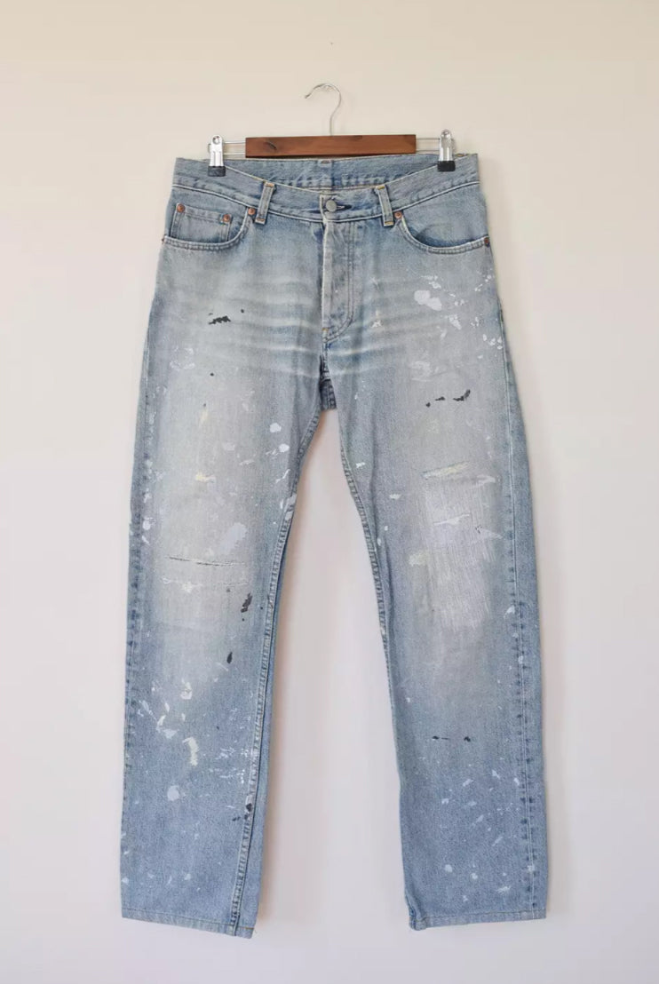 Helmut Lang 1998 GTR Painter Denim In Classic Cut – Chaperone Store