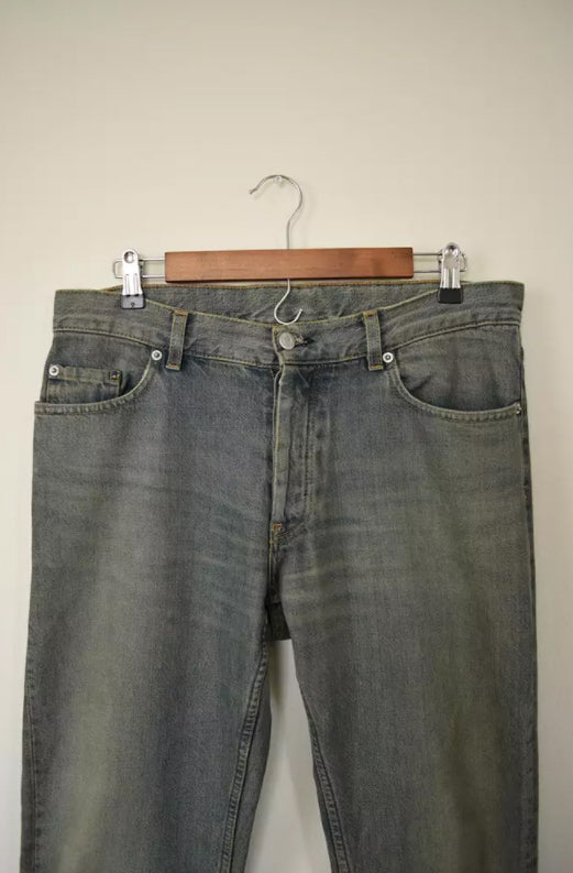 Helmut Lang 2003 Vintage Stained Denim In Bootcut – Chaperone Store