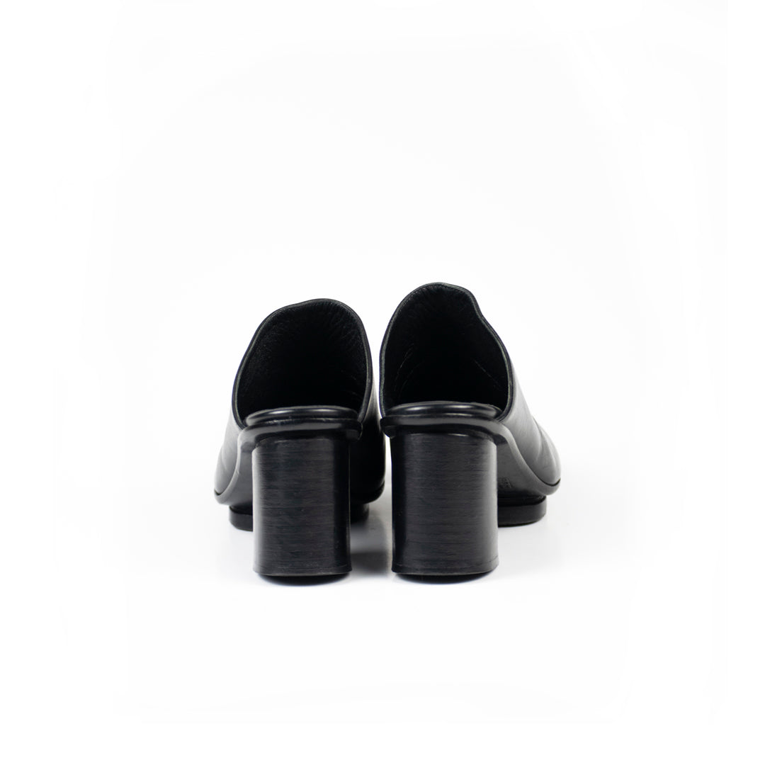 Martin Margiela AW1999 Socked Mule/Boot (Black Leather and Wool)