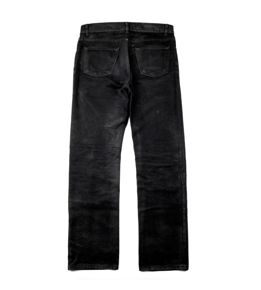 90s Helmut Lang Jeans Coated Black Denim | labiela.com