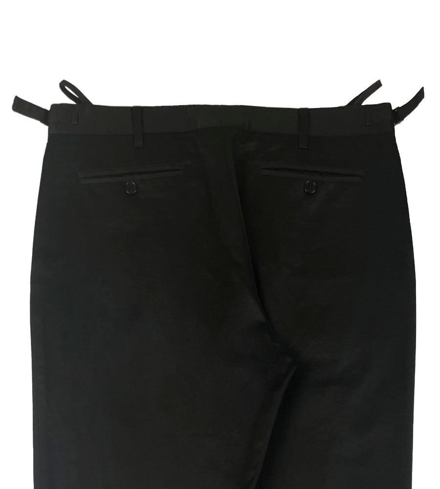 Helmut Lang 2000's Cotton Sateen Trousers w/ Military Straps