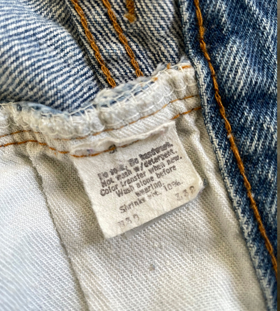 Levi's 501 1970's Blank Red Tab Tagged W33 L31
