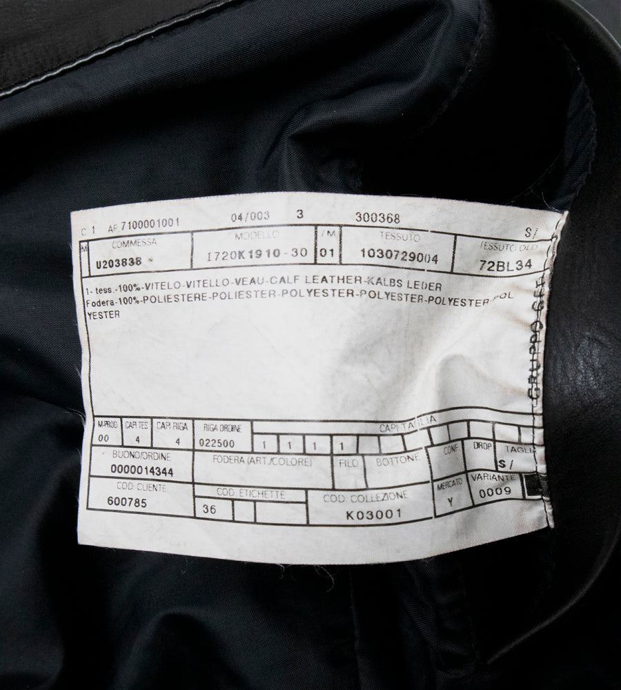 Calvin Klein Collection F/W 2001 Calf Leather Jacket