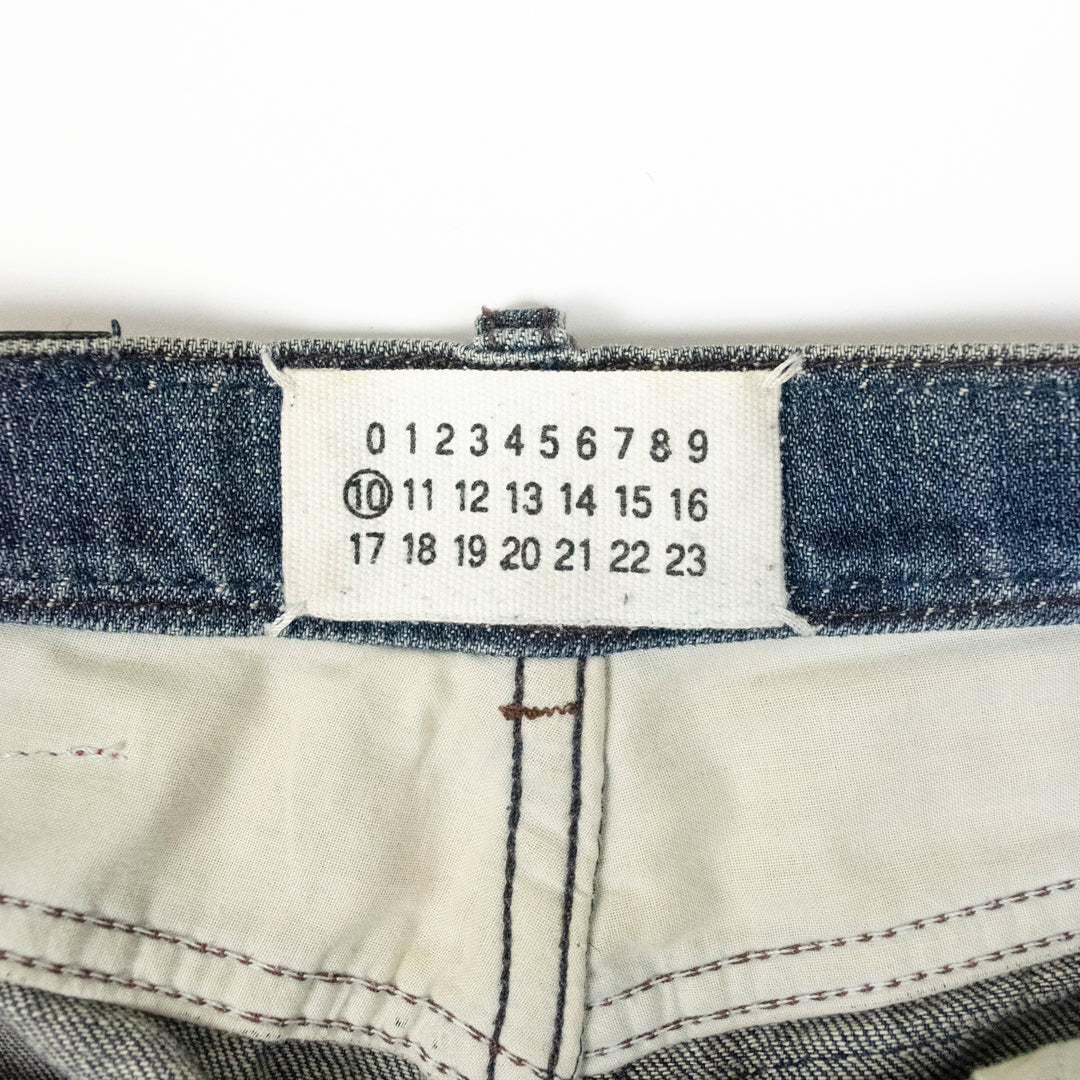 Martin Margiela S/S 2006 Patchwork Denim w/ Red Leather