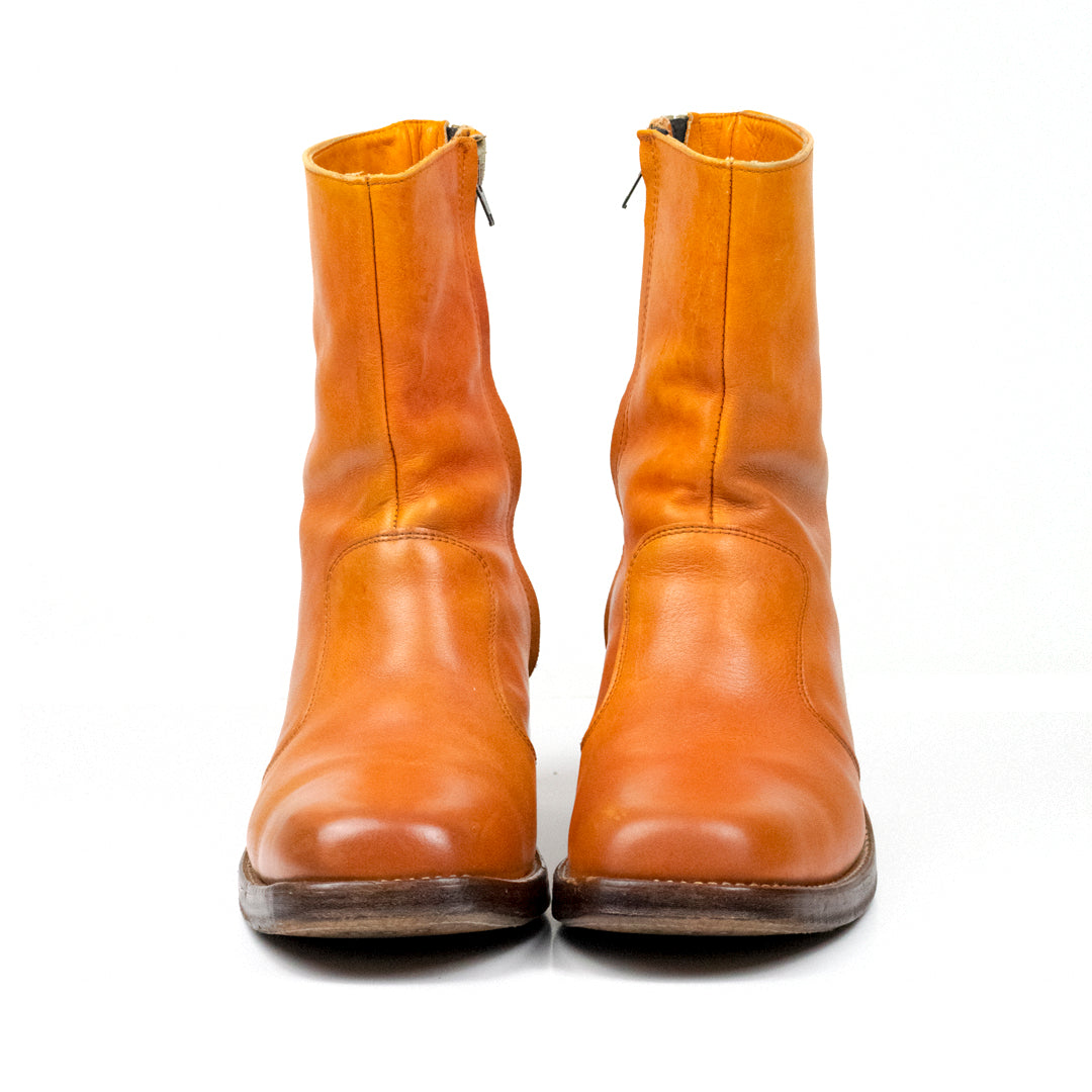 Vintage 1970s Herman Santa Rosa Square Toe Boots