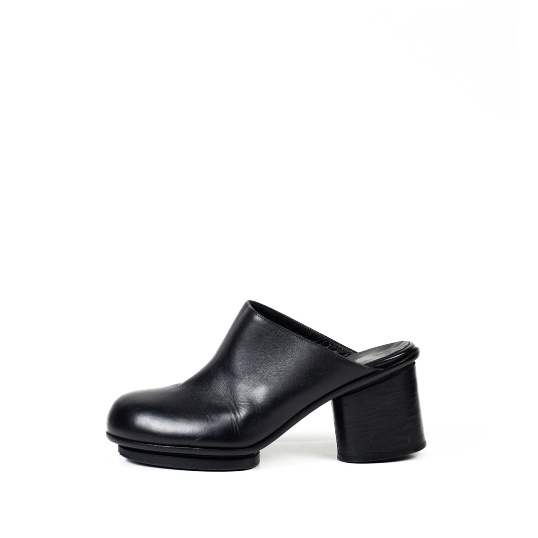 Martin Margiela AW1999 Socked Mule/Boot (Black Leather and Wool)