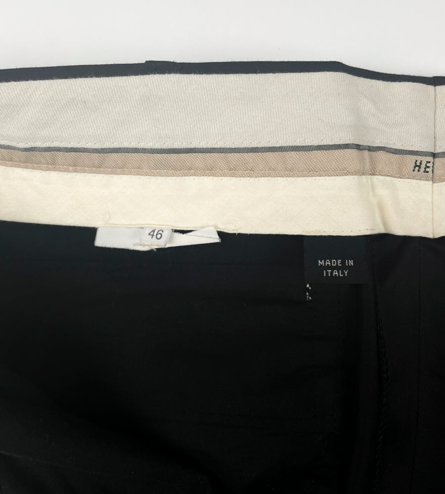 Helmut Lang 2000's Cotton Sateen Trousers w/ Military Straps