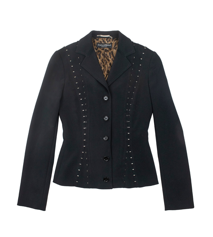 Vintage Dolce & Gabbana Hook & Eye Skirt Suit Set