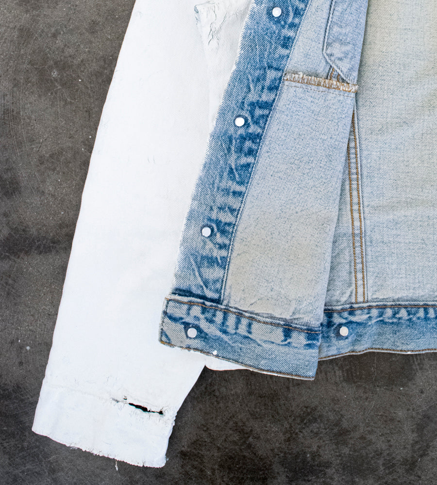 Martin Margiela (0) (10) Artisanal Type III Jacket Coated in White Texicreen