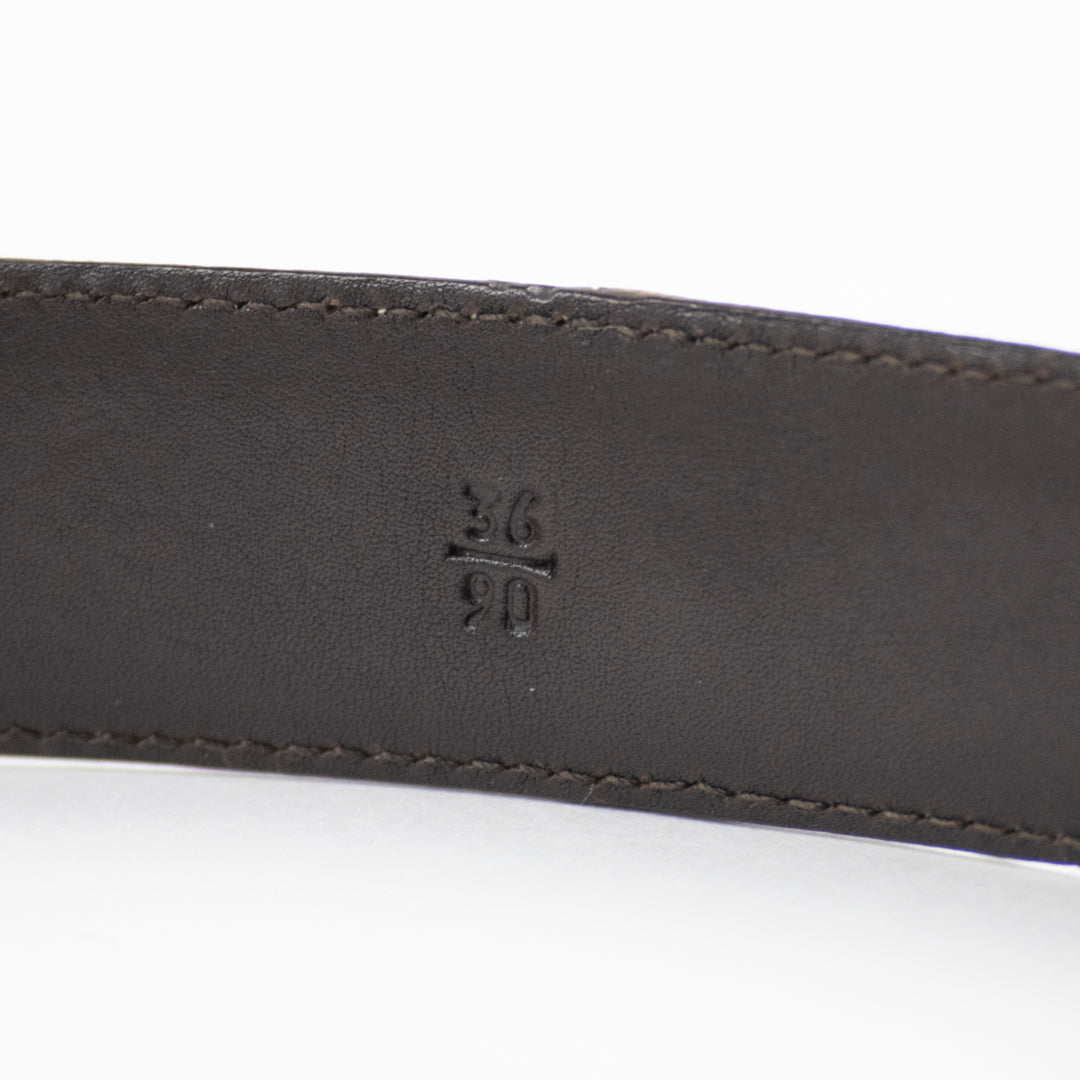 Helmut Lang 2000's Carp and Aluminum Belt