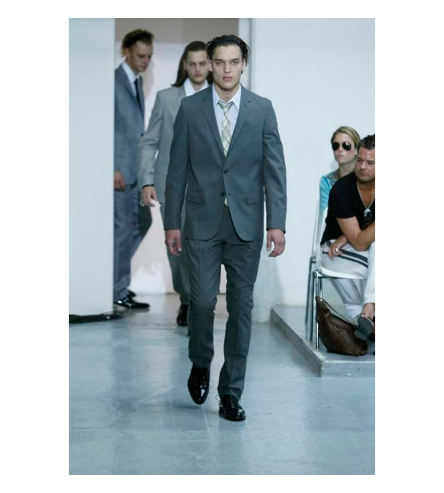 Helmut Lang FW2000 Wool Suit in Charcoal