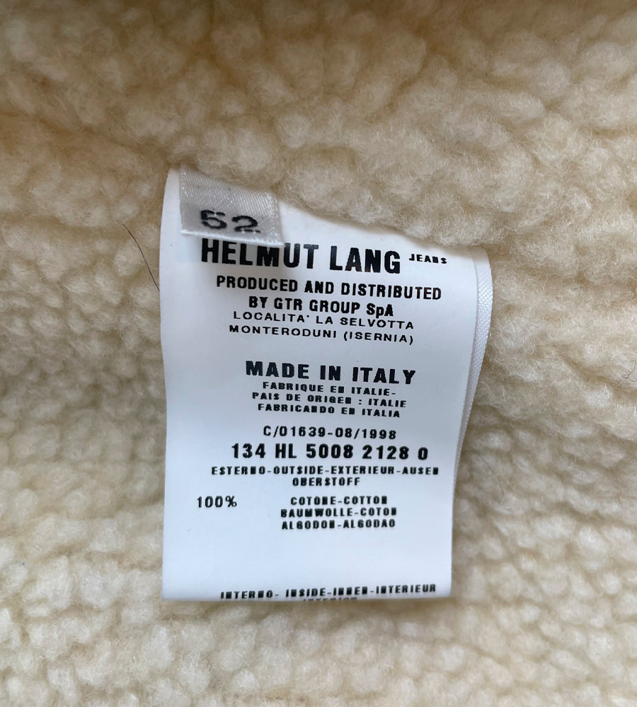 Helmut Lang F/W 1998 Cotton Jacket w/ Faux Shearling Lining