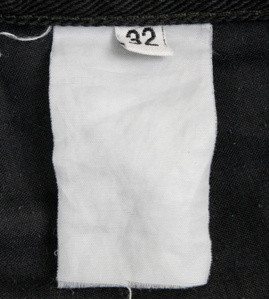 Helmut Lang 1999 Coated Black Denim Jeans in Bootcut