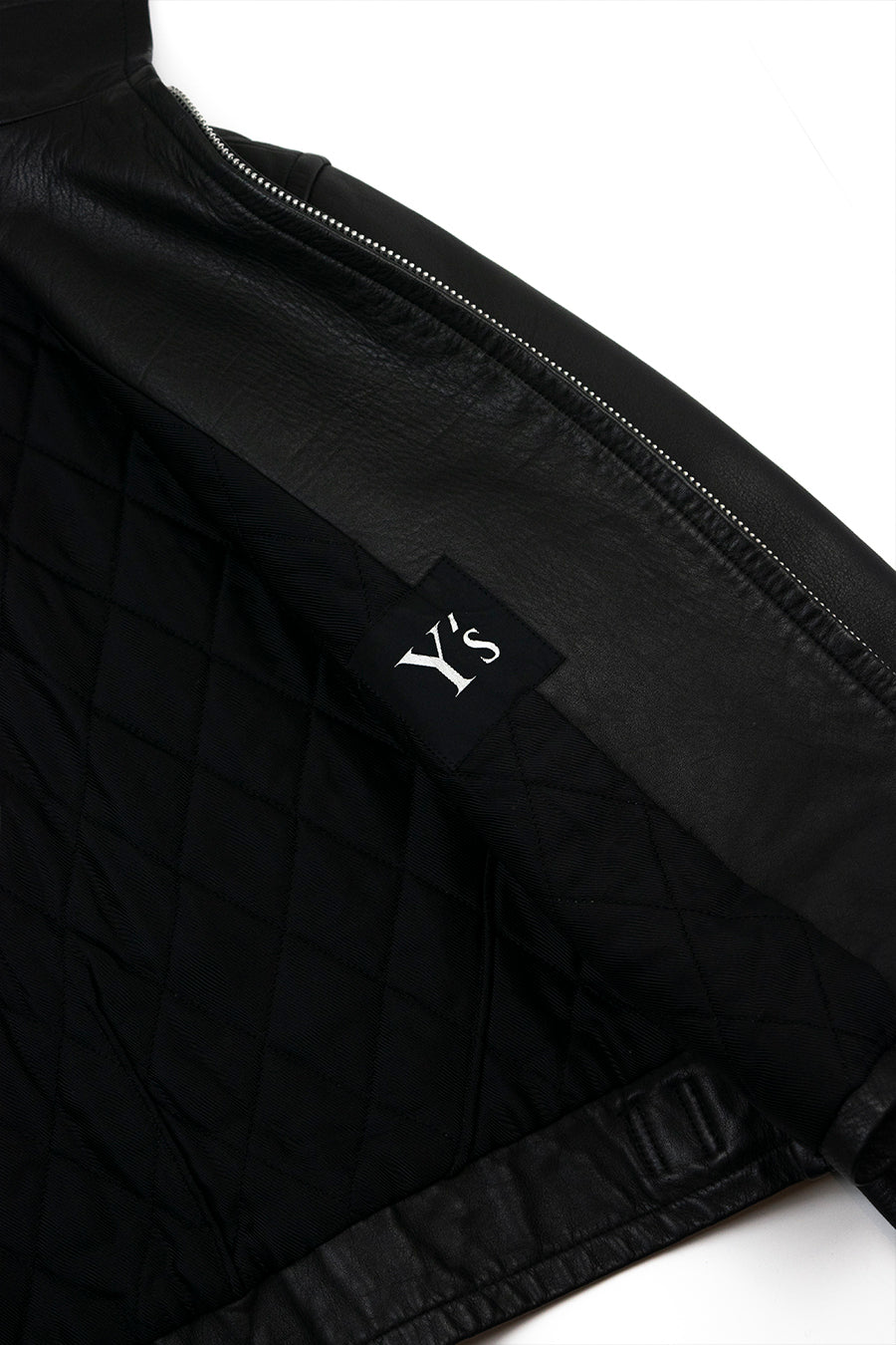 Yohji Yamamoto Y's Cropped "Triple Darted' Jacket in Leather