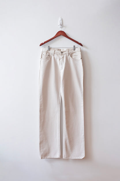 Helmut Lang SS2003 Ivory 5 Pocket Trousers