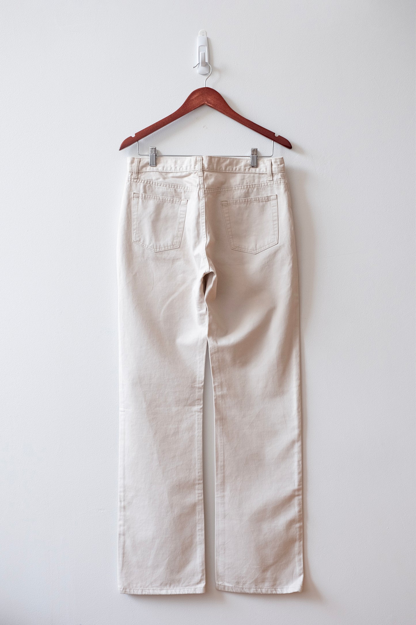 Helmut Lang SS2003 Ivory 5 Pocket Trousers