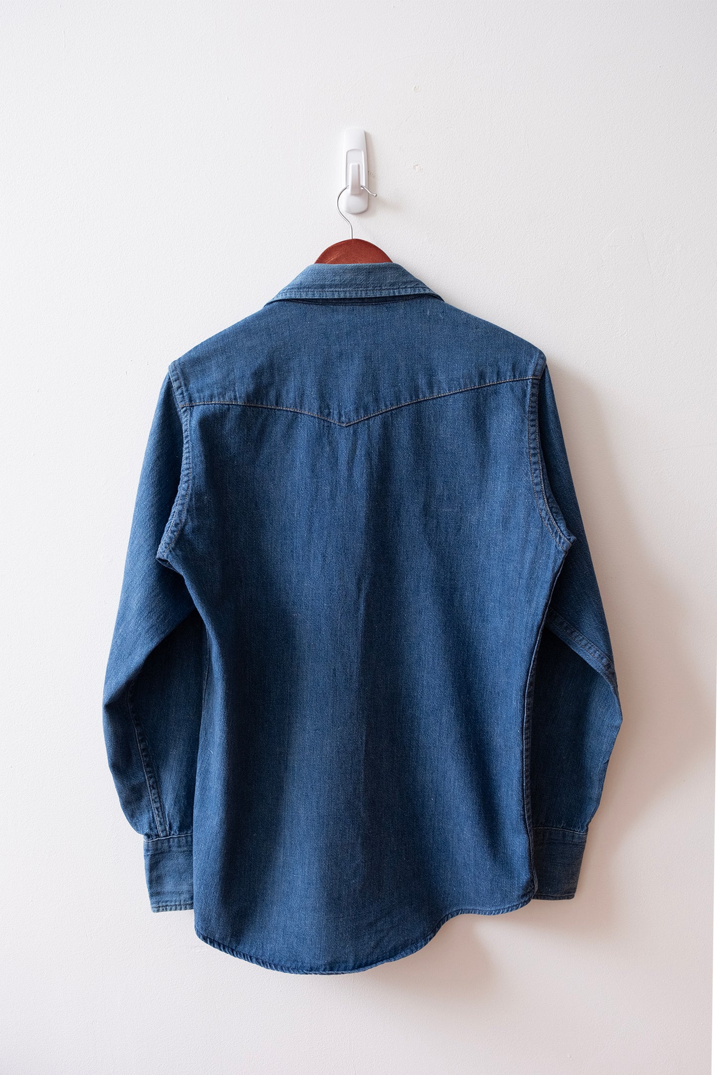 Vintage Roebucks Denim Shirt with Pearl Snaps