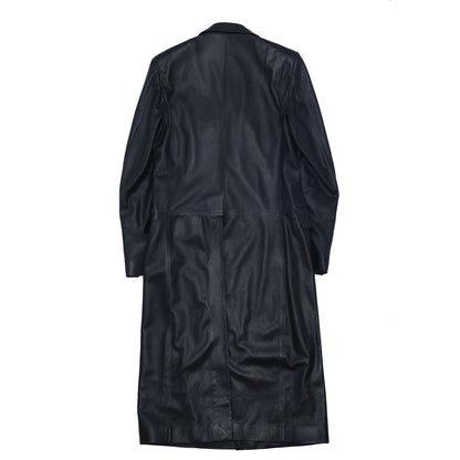 Yves Saint Laurent Rive Gauche Hedi Slimane 1999/2000 'Black Tie' Lambskin Trench Coat