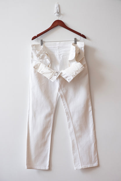 Helmut Lang SS2003 Sailor Pants in White