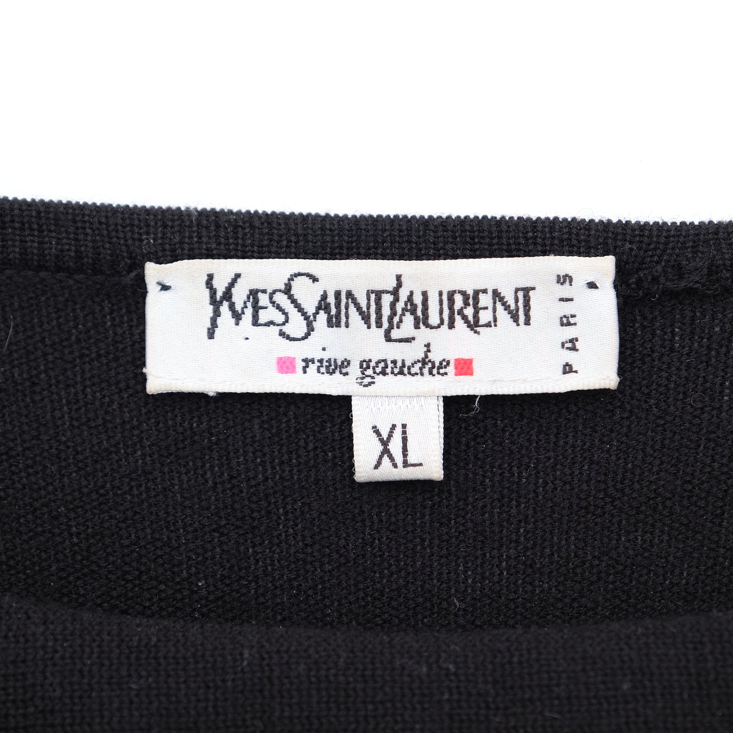 Yves Saint Laurent Rive Gauche 1990s Wool Sweater with Scarf Detail