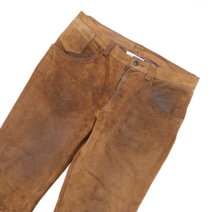 Martin Margiela F/W2004 (10) Suede Leather Patchworked Pants