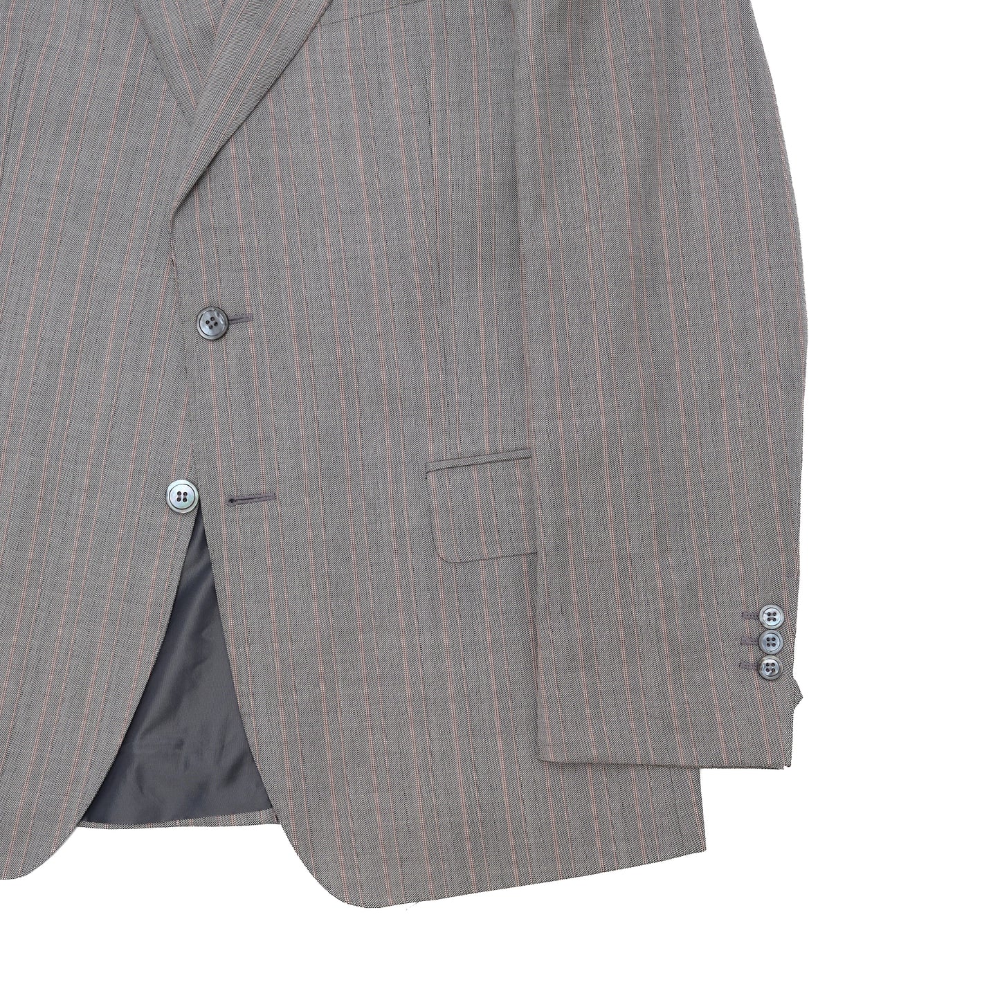 Tom Ford for Yves Saint Laurent Peak Lapel Patterned Blazer in Grey