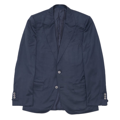 Stefano Pilati for Yves Saint Laurent Rive Gauche Peak Lapel Blazer in Navy