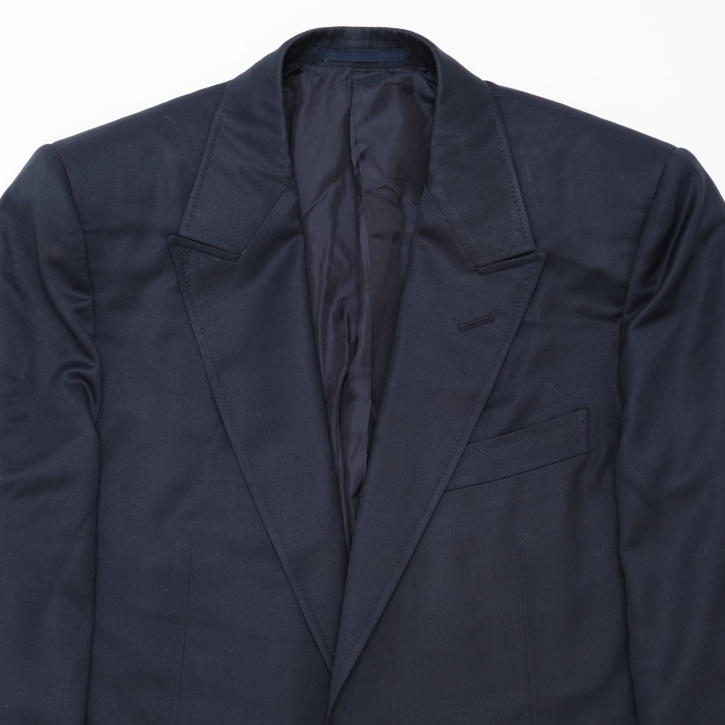 Stefano Pilati for Yves Saint Laurent Rive Gauche Peak Lapel Blazer in Navy