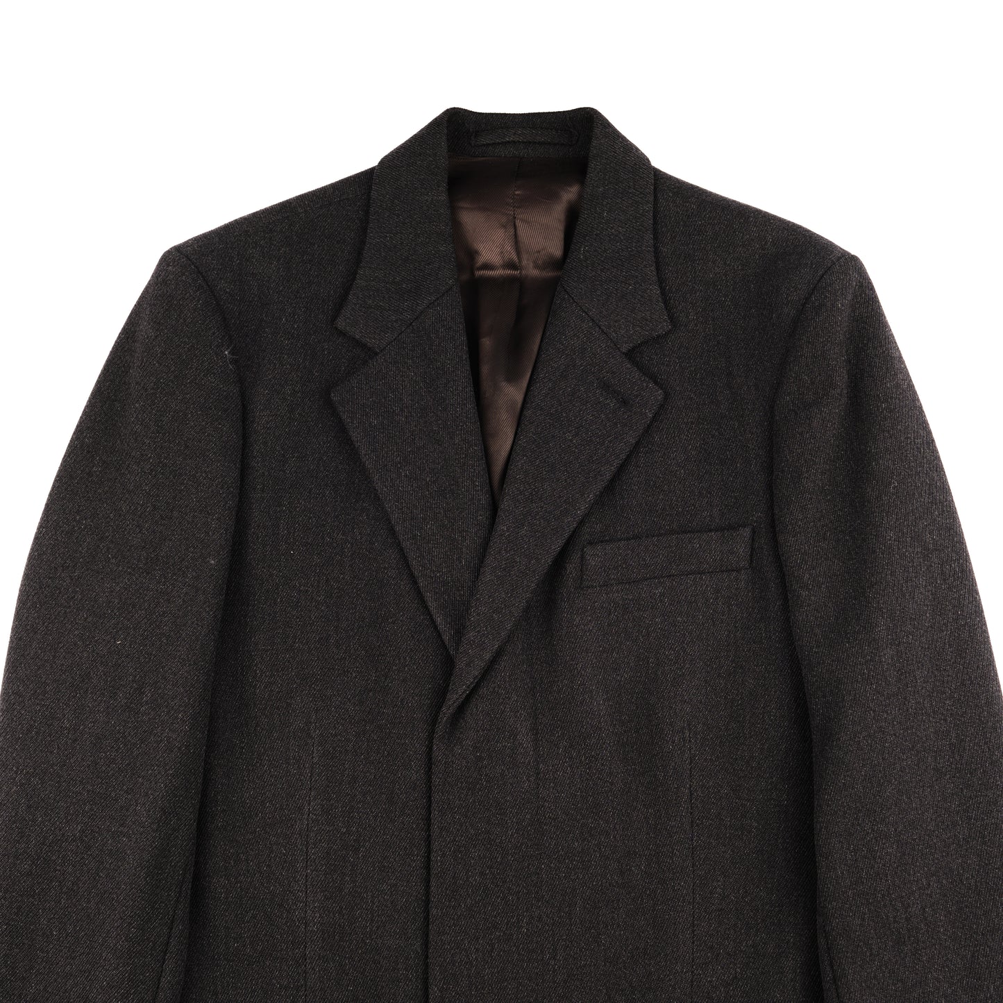 Martin Margiela F/W 2003 (10) Brown Wool Overcoat with Concealed Placket