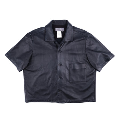 Yohji Yamamoto Pour Homme Cropped Leather Shirt