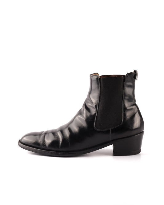 Helmut Lang 2000s Polished Leather Heeled Boots