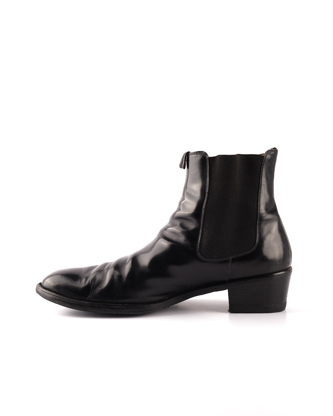 Helmut Lang 2000s Polished Leather Heeled Boots